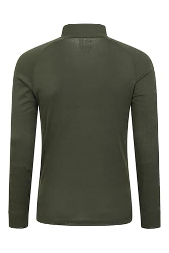 Mountain Warehouse Talus Mens Thermal Zip Neck Top Khaki (Z L — view 5