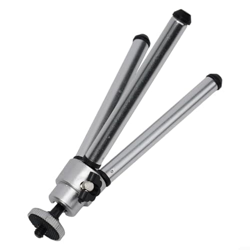 Floweringbeter Flexible Mini Tripod Stand with Extendable Legs for Projectors and Cameras Travel Friendly (Silver gray)
