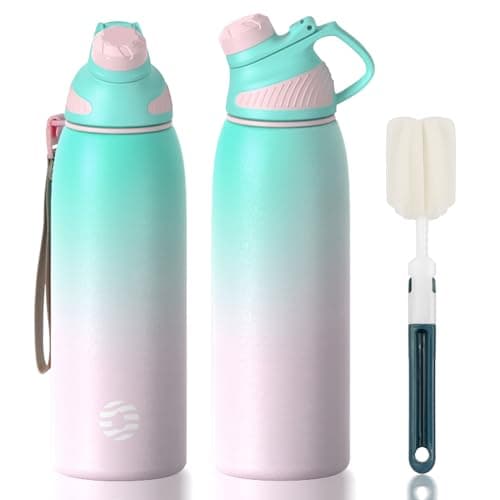 Fjbottle Insulated Water Bottle 1L Magnetic Lid Stainless Steel