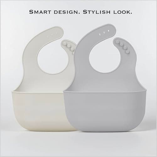 YOBIB Travel Sickness Bib, Waterproof Protection, Children's Accessory, Beige/Grey, Deep Catchment Design, Lightweight, Easy Clean (1, Grey) — view 5