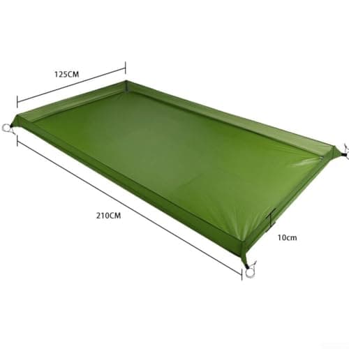 Camping Tent Footprint Tarp, Waterproof Ground Sheet Mat With Pegs — view 3