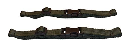 25mm Webbing Strap with Quick Release and Length-Adjusting Buckles (Pack of Two) (olive green, 60cm) — view 2