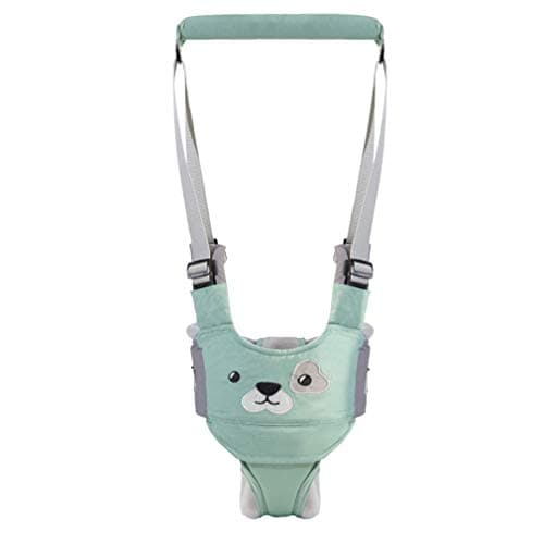 Felly Baby Walker Harness, Baby Walking Assistant Helper Kid Toddler Safe Walking Breathable Safety Belt for Children, Infant, Gift for Baby Shower, Adjustable (Green)