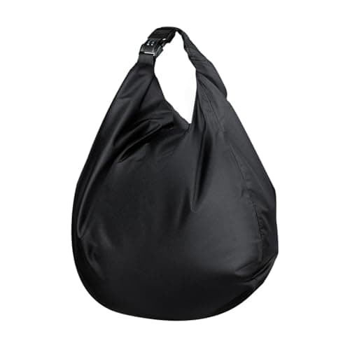BOROCO Motorcycle Helmet Bag, Waterproof Motorbike Helmet Storage Bag with Combination Lock, Anti-Theft 30L Large Oxford Travel Carrier for Riding Gear & Sports (67x54cm)