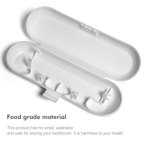 seplouis Electric Toothbrush Travel Case for Oral B & Philips Sonicare, White — view 3