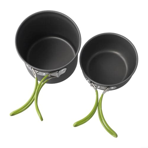 Camping Pot and Lid Set 1.23L Compact Design — view 2