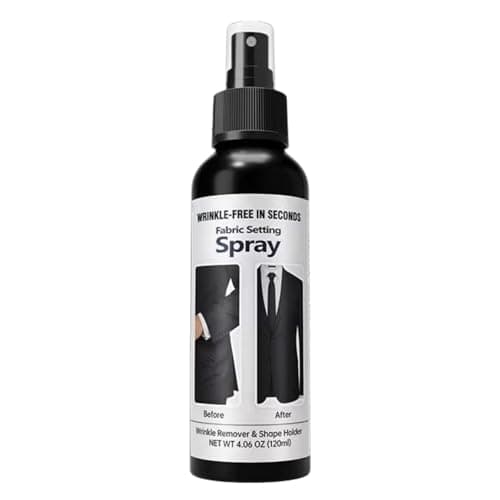 100ml Fabric Refresher & Wrinkle Release Spray,Anti Static & Crease Spray for Clothes,Quick Smoothing Agent,Fabric Freshener Spr/ay for Home,Travel,T-Shirts,Dresses,Anti Crease Sp/ray for Clothes