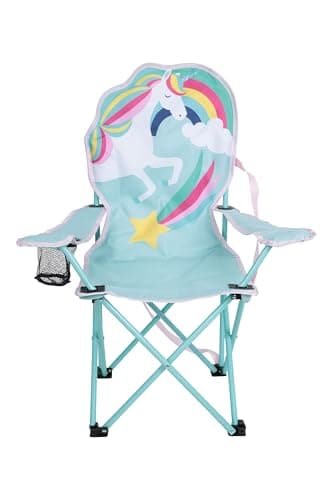 Mountain Warehouse Kids Mini Character Chair - Lightweight Stool, Durable Armchair - For Spring, Summer, Garden & Picnic Turquoise One Size — view 3