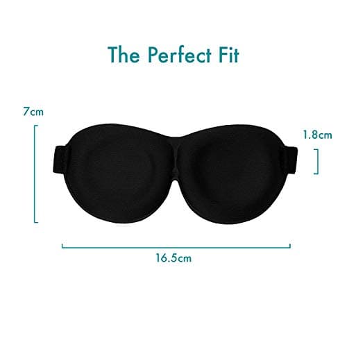 Eye Mask with Eyes Open by Okami - Funny Eye Mask, Blackout Sleep Mask with Free Travel Pouch (Men's Eyes) — view 6