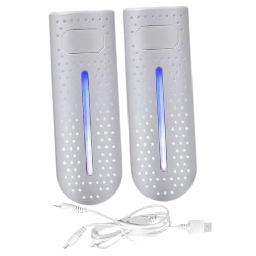 CTIRCHIU Electric Shoe Dryer with Deodorizer and Timer Lightweight Abs Material Quick Dry Shoes for Travel and Hotel Use Portable White Boot Warmer with USB Powered Light