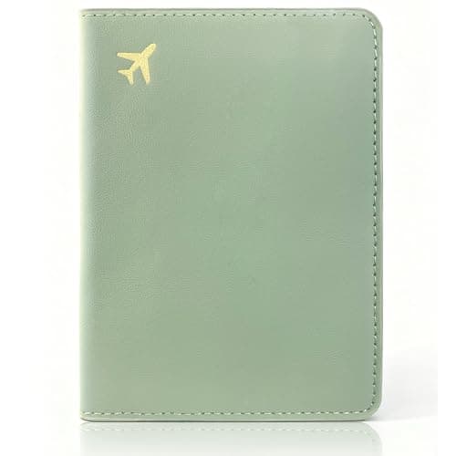 toTravelGear Passport Holder for Travel Essentials,RFID Blocking Passport Cover Case for Travel Accessories,Travel Wallet for Women Men, Sage Green, 5.8 x 4.2 x 0.23 inches, Minimalist