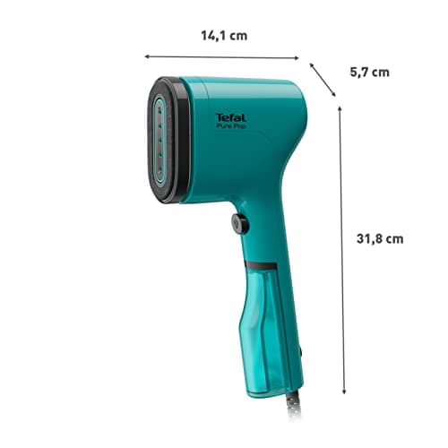 Tefal Pure Pop Slim Handheld Clothes Steamer, No Ironing Board, Green — view 3