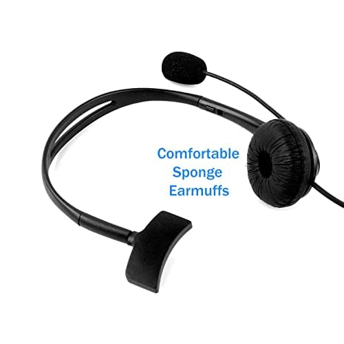 Retevis Headset 2 Pin PTT Overhead Earpiece Boom Speaker Microphone Noise Cancelling Headphone for BAOFENG UV5R 888S KENWOOD H-777 QUANSHENG PUXING WOUXUN HYT TYT TH 2 Way Radio (5 Pack) — view 3