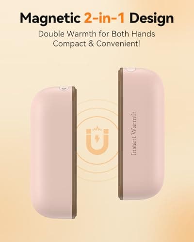 Hand Warmers Rechargeable 2 Packs, 8000mAh Long Lasting — view 3