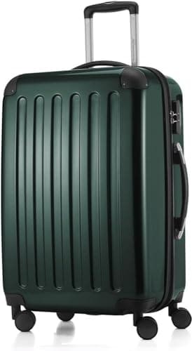 HAUPTSTADTKOFFER® · Three-Piece Hard-Side Suitcase Set DarkGreen high Gloss · Cabin Luggage 45 Liter (55 x 35 x 20 cm) + Suitcase 87 Liter (63 x 42 x 28 cm) + Suitcase 130 Liter (75 x 52 x 32 cm) — view 5