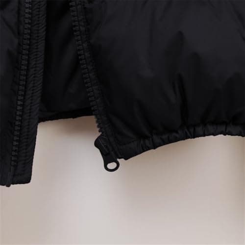 Anbiryeik Women Winter Puffer Jacket UK with Pockets Quilted Lightweight Padded Down Short Coat Warm Outwear Windproof Casual Ladies Parka Jackets for Autumn Winter Outdoor Hiking Travel Black M — view 5