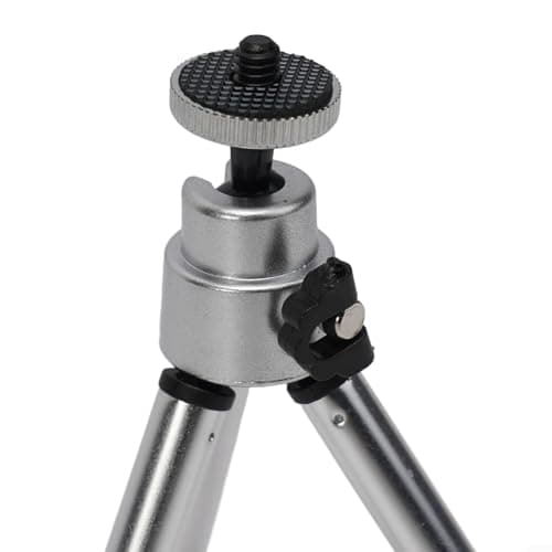 Floweringbeter Flexible Mini Tripod Stand with Extendable Legs for Projectors and Cameras Travel Friendly (Silver gray) — view 5