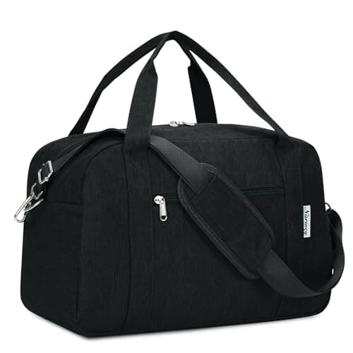 Narwey for Ryanair Cabin Bags 40x30x20 Underseat New Ryanair Travel Duffel Hospital Bag Ryan Air Carry on Luggage Holdall Overnight Weekend Bags for Women and Men 20L (Black)