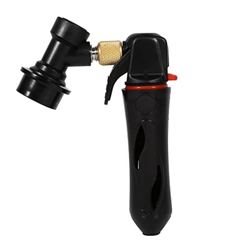 SUNGOOYUE CO2 Keg Charger Portable CO2 Injector Draft Beer Dispenser Glass Reinforced Nylon with Brass Valve Ball Lock Trigger Control for Homebrew Soda Beer Wine Cornelius Kegs (Black) — view 2
