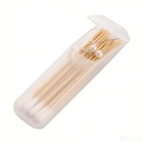 Whnbuij Toothpick Holder Dispenser, 4 Piece Slim Portable Case