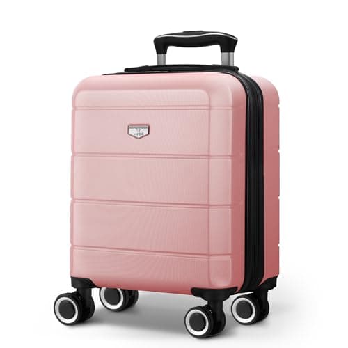 LUGG Jetset 15" Lightweight Cabin Suitcase - EasyJet Underseat Carry On Luggage, ABS Hard Shell, Scratch-Resistant Finish, Secure Lock, Smooth 360° Spinner Wheels (45x33x20cm)