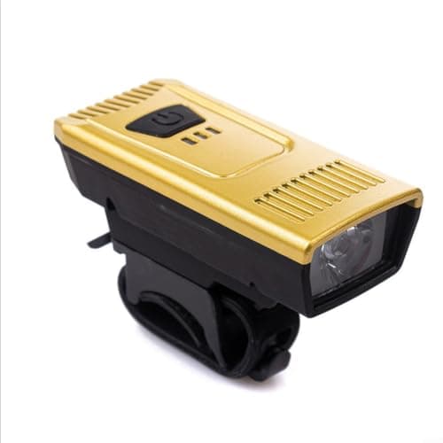 LED Cycling Headlight Rechargeable for Outdoor Sports(Gold)