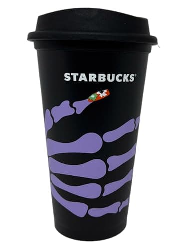 STARBUCKS Halloween Skeleton Hand Reusable Travel Mug/Cup/Tumbler Grande Medium, 16oz 473ml