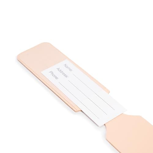 CELIMS - Suitcase Tag | Durable Luggage Name Holder | Luggage Tag | Travel Suitcase Accessory | Beige — view 2
