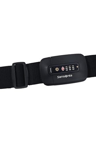 Samsonite TA Revolution – Luggage Strap with TSA Lock, Adjustable 50mm, Sturdy Click Buckle, Secure Luggage Strap for Travel, Black — view 2