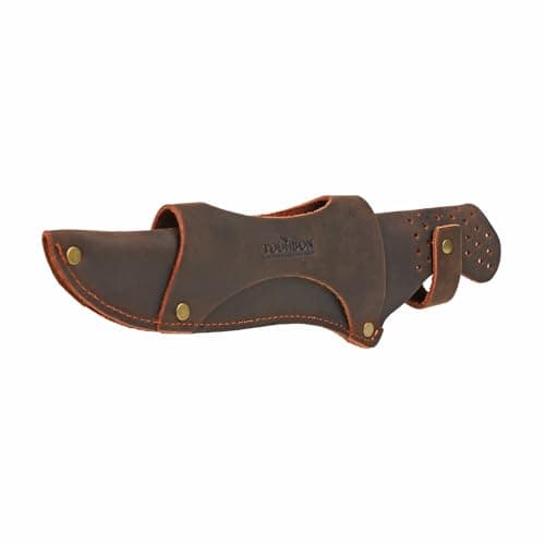 Tourbn Leather Knife Holster for Belt, Fits Knife Blade up to 7.5 inches, Ideal for Camping, Hunting, Outdoor Activities — view 3