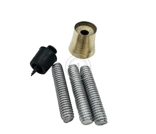 Samara Nautical Medium Cane/Walking Stick Hardware Kit, Golden Tip Set — view 3