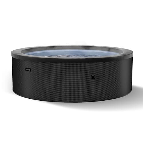 Wave Tahoe 4 Person Eco Foam Hot Tub | Portable Outdoor Spa with Integrated Heater, 40°C Rapid Heating & WiFi App Control | 70 BubbleJet Massage, FrostFree | Charcoal Black | Standard