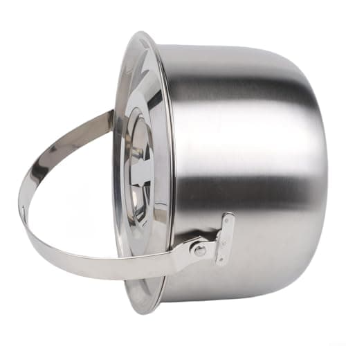 Camping Cookware Stainless Steel Pot with Lid and Handle, Designed for Outdoor and Home Cooking Needs, Available in 1 4, 2 4, 4, and 6 Liter Sizes (2.4L) — view 5