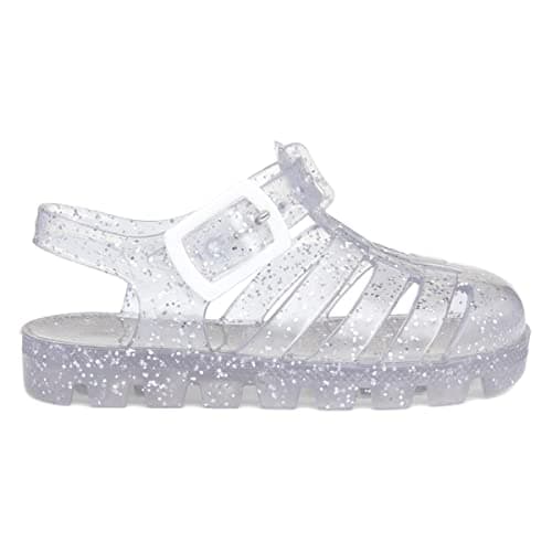 Walkright Weymouth Kids Clear Glitter Jelly Sandal - Size 2 UK - Multicolour — view 2
