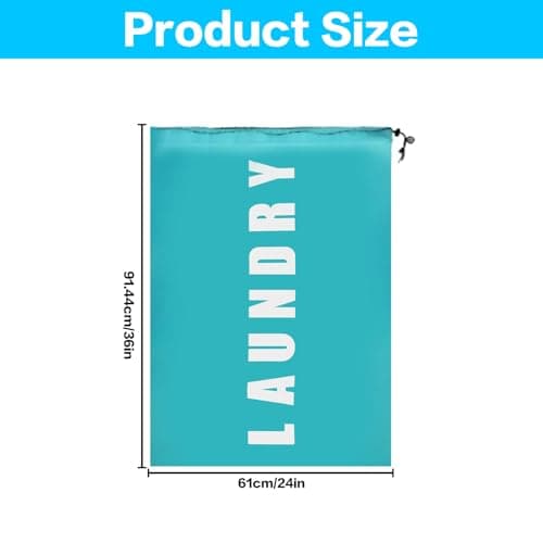 2 Pcs Large Laundry Bags, 24" x 36" Travel Laundry Bags for Travelling — view 2