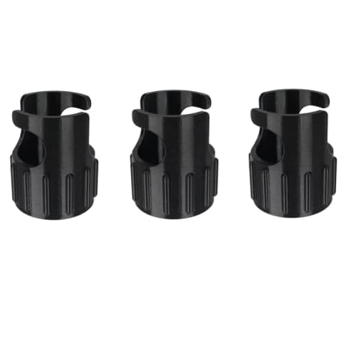BODYA 3Pcs Public Shower Push Button Lock Attachment for Swimming Pool Gym Camping Caravan, Black