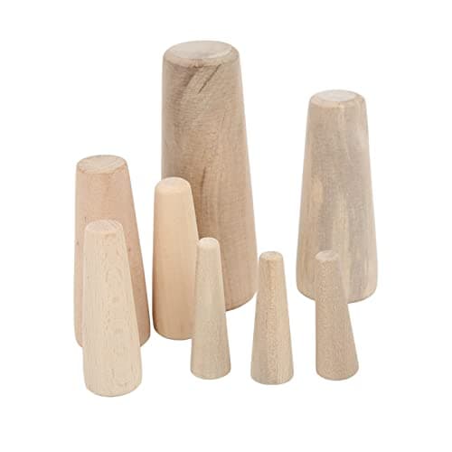 Tissting Set of 10 Marine Tapered Conical Thru-Hull Emergency Soft Wood Plugs Kit,Drain Stopper,Suitable for Boat Yacht