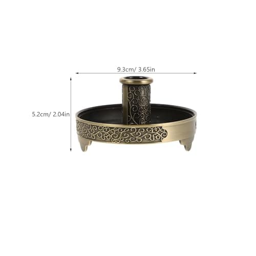 Moxa Roll Stick Holder round Zinc Alloy Base for Moxibustion — view 2