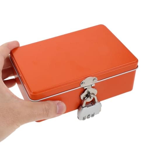 AKOOSY Mini Metal Lockable Storage Box with Combination Lock for Travel — view 4