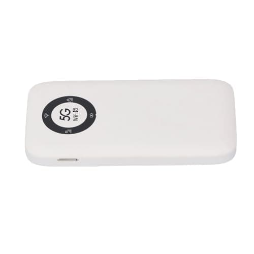 Omquot Portable WiFi Device with Mobile 5G Hotspot for Use on the Move Suitable for 16 High Speed Devices (White) — view 3