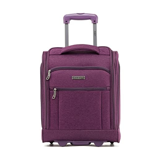 Flight Knight 45x36x20cm easyJet Underseat Carry On Non Priority Approved Hand Luggage Case - 2 Wheels - Ultra Lightweight Durable Soft Case Textile Cabin Suitcase