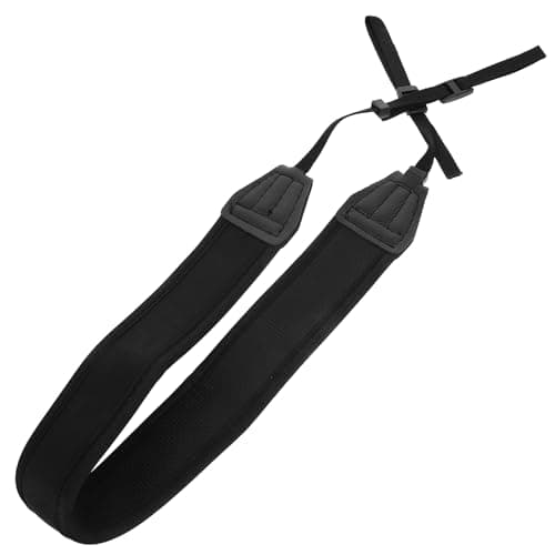 TEHAUX Adjustable Camera Shoulder Strap Black Neoprene Neck Sling