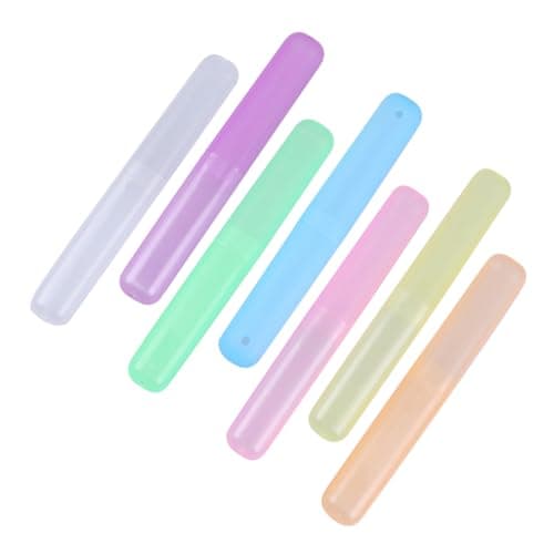 Ciieeo Toothbrush Plastic Box Portable Tooth Brush es Case with 21pcs Breathable Storage Travel and Home