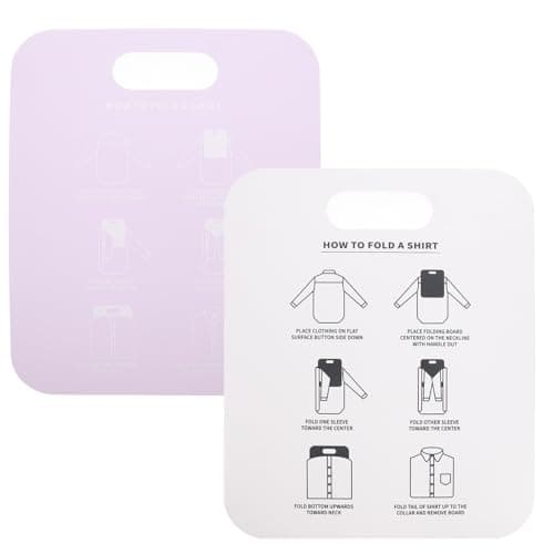 2pcs Laundry Folding Board PP Garment Folder for Closets and Drawers
