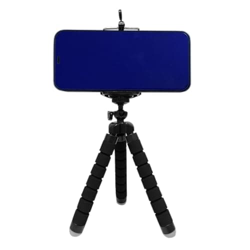 YIYIWANG Phone Tripod Cell Phone Stands Flexible Octopus Style Portable Mini Travel Tripod Stand Camera Mount for Gopro Smartphone and Digital Camera Video Outdoor (Black)