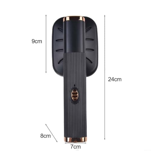 Portable Clothes Steamer USB Rechargeable Handheld Garment Wrinkle Remover Rotatable Handle 5V 32W Compact Travel Iron for Home(Black) — view 2