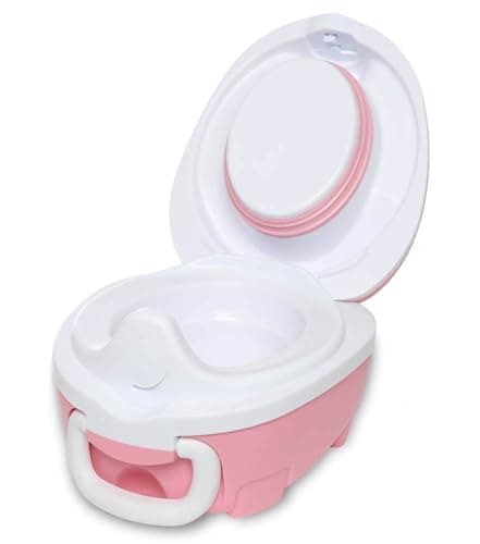 My Carry Potty - Travel Potty, Award-Winning Portable Toddler Toilet Seat for Kids to Take Everywhere (Pink Pastel) — view 4