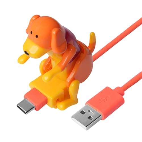 Dog Shape Phone Charger Cable Wag Body While Charging
