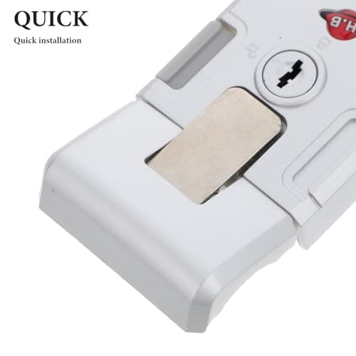 Outanaya Luggage Lock 2 Sets Abs and Zinc Alloy Silver Universal Suitcase Lock Repair Kit with Keys and Screws for Enhanced Security and Longterm Durability, for Travel and Vacation — view 3