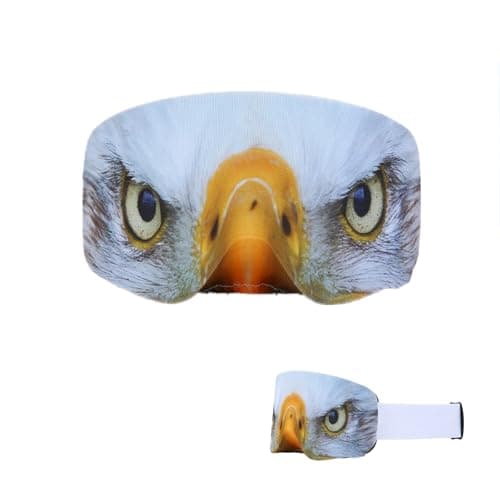 JLEivvi 1 Pack Ski Goggle Cover Sleeve Universal Snowboard Goggles Cover for Ski Lovers(Eagle)